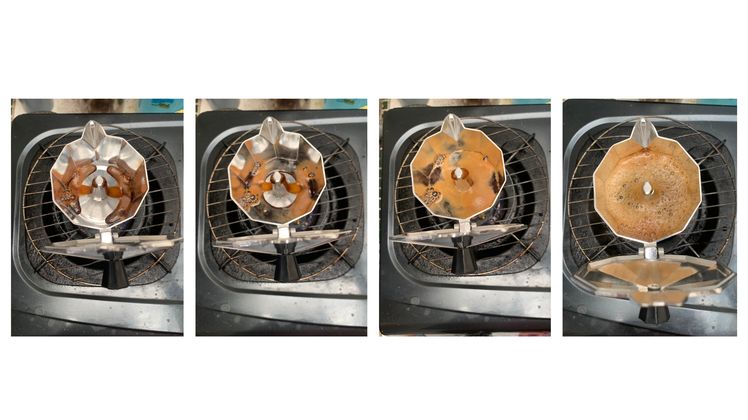 proses membuat kopi moka pot
