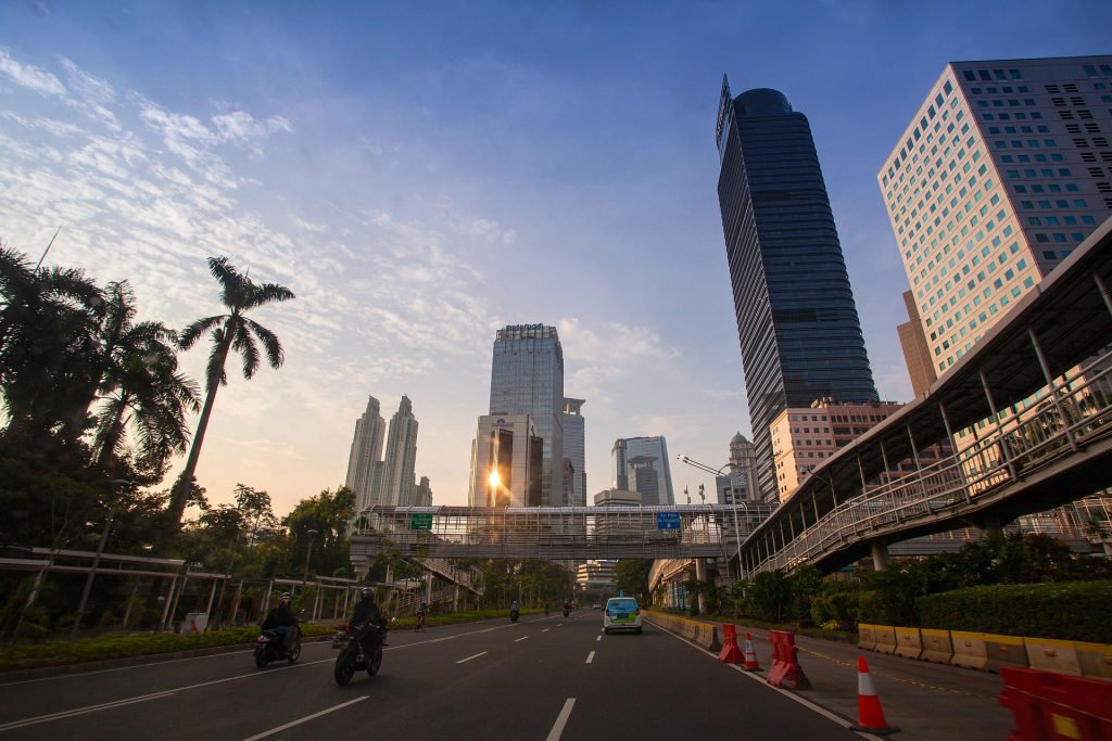 suasana kota jakarta
