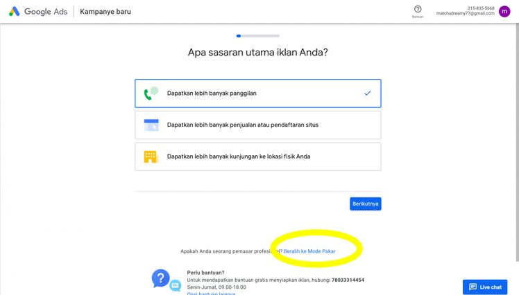 Cara menggunakan Google Keyword Planner