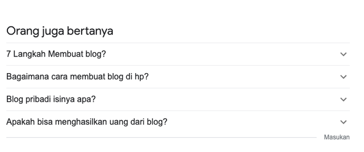 orang juga bertanya google