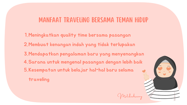 Manfaat traveling bersama pasangan