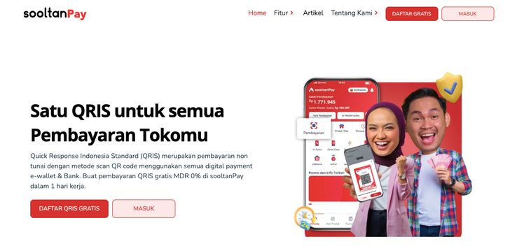 cara daftar qris di sooltanpay