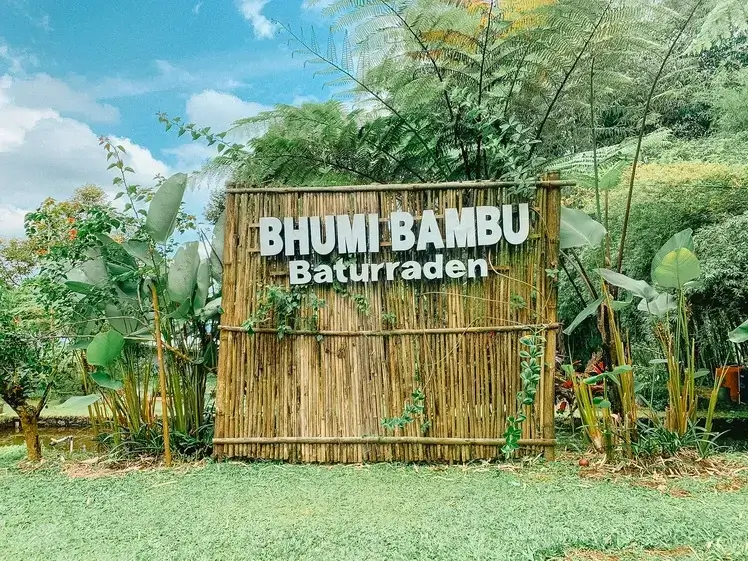 Entrance of Bhumi Bambu Baturraden in Purwokerto
