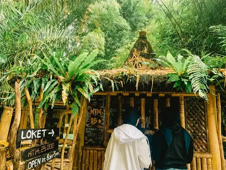 Ticket counter at Bhumi Bambu Baturraden