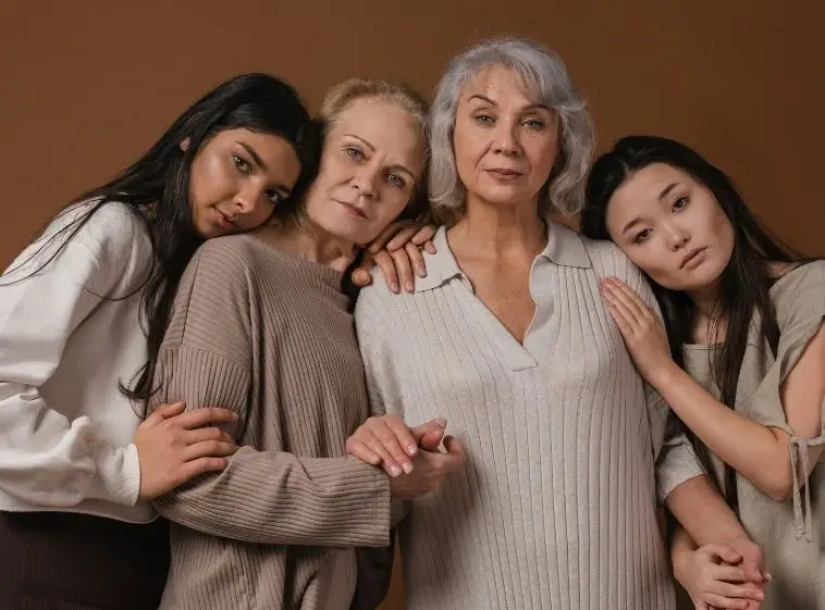 Woman following her own life path and timeline