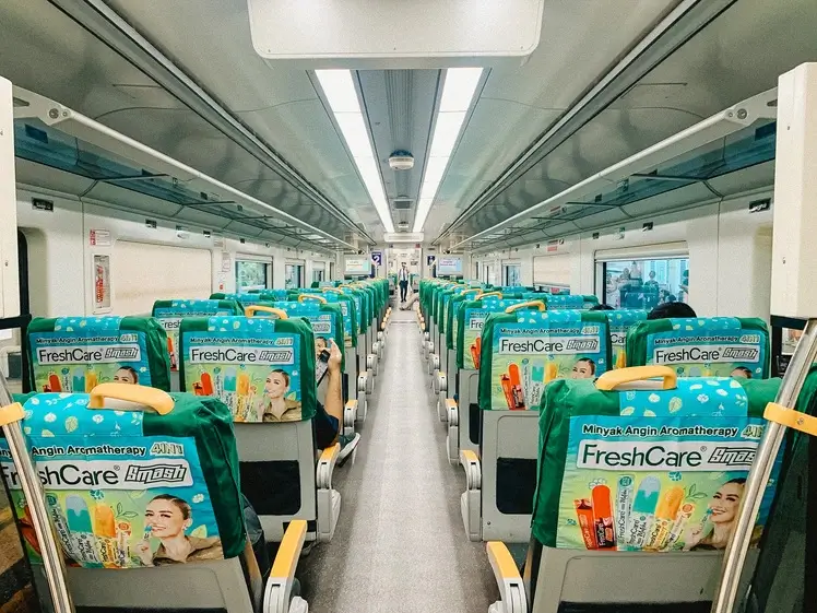 Interior of the Basoetta Airport Train